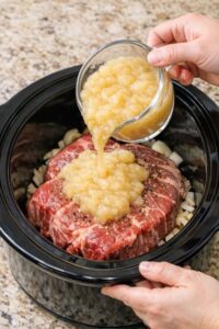 Amish Apple Beef Roast Slow Cooker