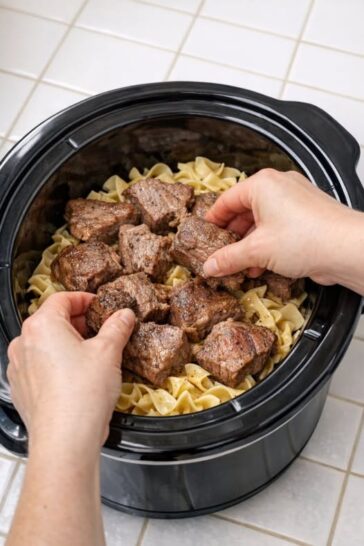 Amish Beef and Noodles Slow Cooker 5-Ingredient