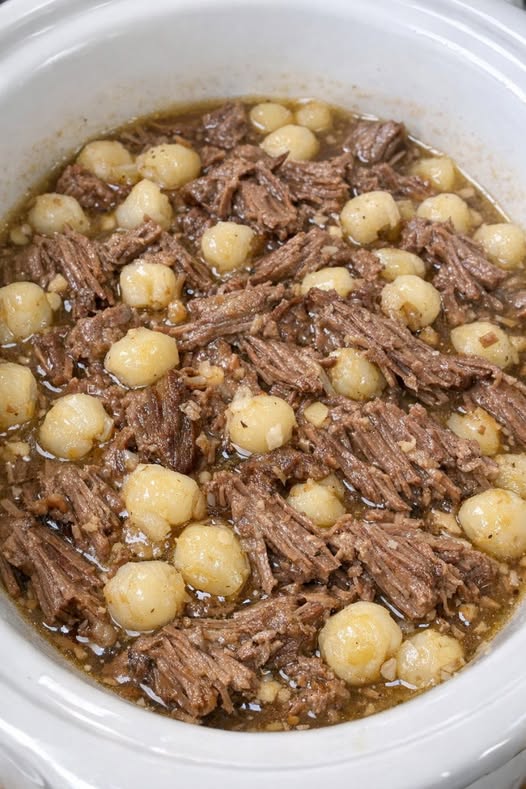 Beef and Hominy-Slow Cooker