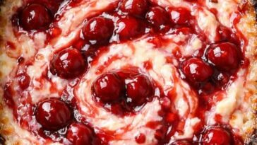 Cherry Cheesecake Dip Slow Cooker 4-Ingredient