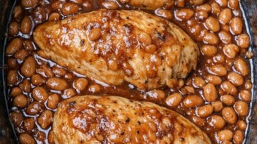 Chicken and Baked Beans Slow Cooker 4-Ingredient