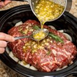 Garlic Herb Beef Chuck Roast Slow Cooker