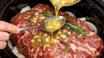 Garlic Herb Beef Chuck Roast Slow Cooker