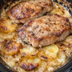Pork Chops & Scalloped Potatoes Slow Cooker