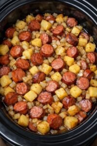 Slow Cooker Hot Dog Hash