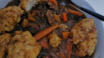 Beef Stew with Dumplings In Slow Cooker