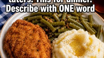 Fried Chicken Breast-Green-Beans