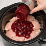 Slow Cooker Cranberry Chicken (Just 3 Ingredients!)