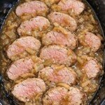 Slow Cooker Onion Soup Pork Tenderloin