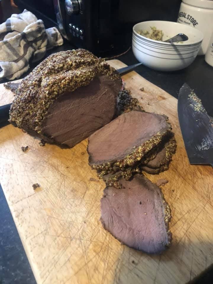 Slow Cooker Mustard Roast Beef Recipe