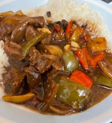 Slow Cooker Beef in Black Bean Sauce