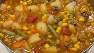 Slow Cooker Vegetable Soup Recipe
